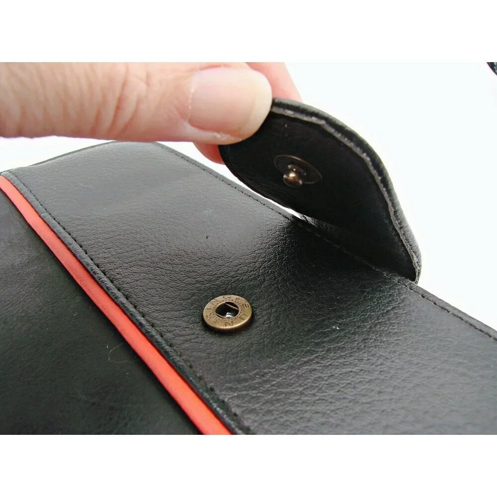 Master Business Agenda MBA Planner Organizer Black Leather 3 Ring Snap Closure